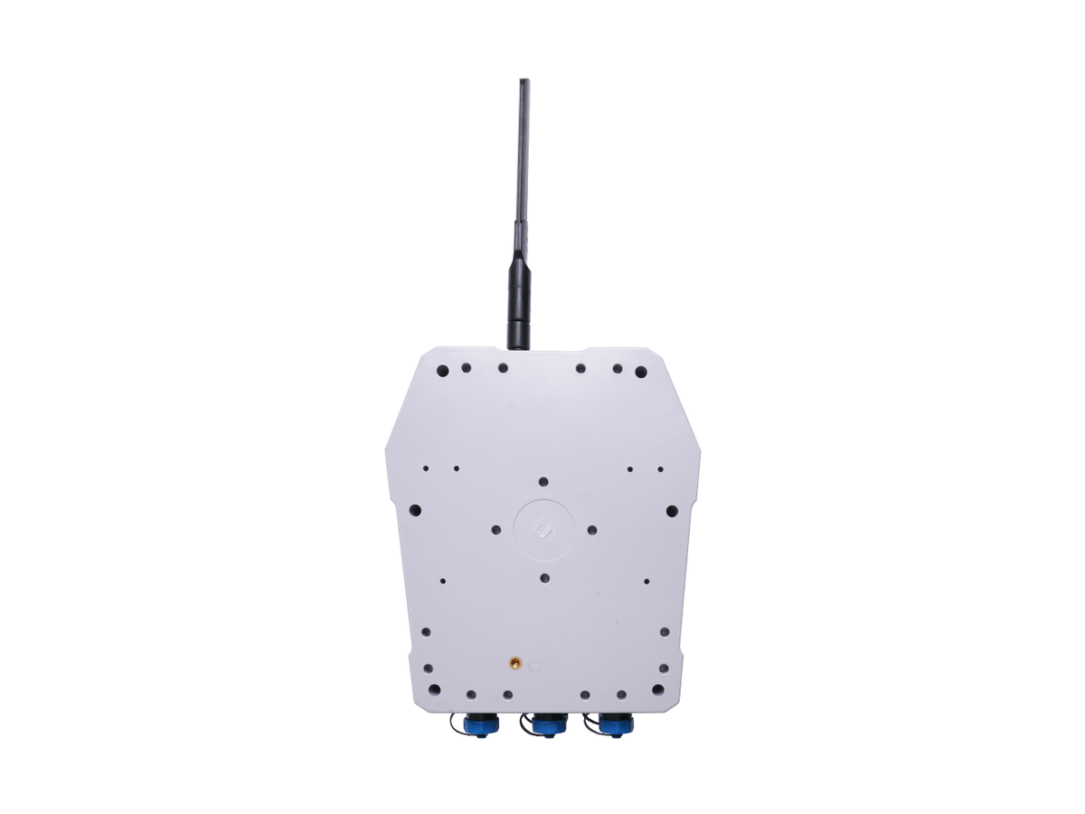 SenseCAP Sensor Hub 4G Data Logger back view with ports